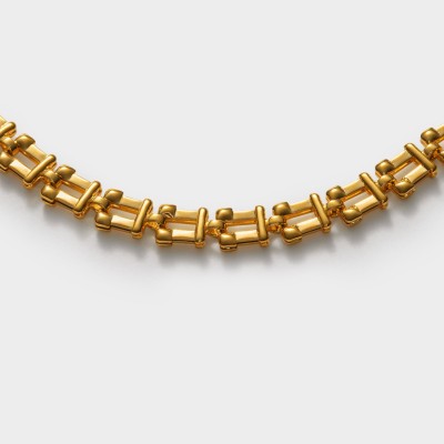 Grecian Waterproof Gold Link Bracelet